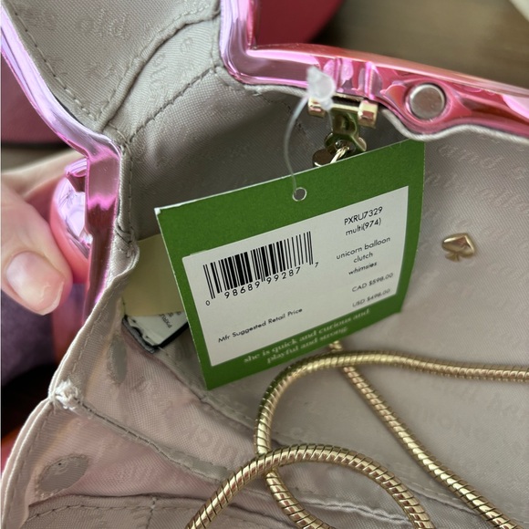 Kate Spade whimsies unicorn balloon clutch NWT - Picture 12 of 13